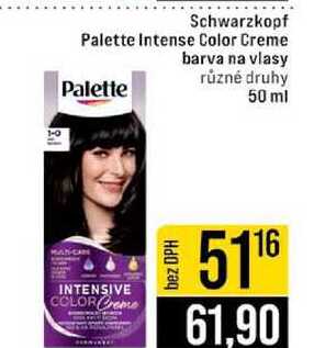 Schwarzkopf Palette Intense Color Creme Palette barva na vlasy různé druhy 50 ml 
