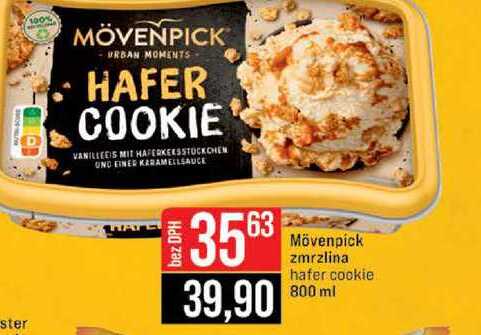 Mövenpick zmrzlina hafer cookie 800 ml 
