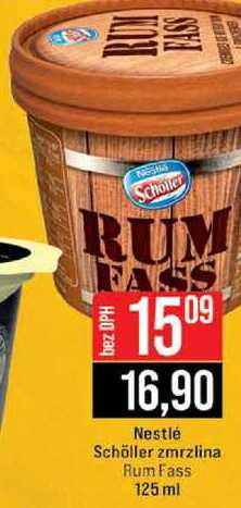 Nestlé Schöller zmrzlina Rum Fass 125 ml 