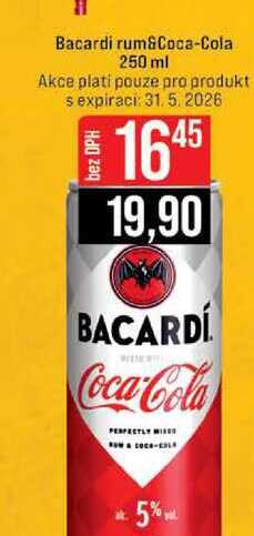 Bacardi rum&Coca-Cola 250 ml 