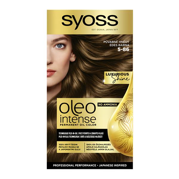 Syoss Oleo Intense Permanentní barva na vlasy 5-86 Půvabně hnědá Košík.cz