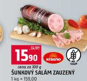 ŠUNKOVÝ SÁLÁM ZAUZENÝ 100g