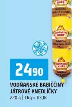 VODŇANSKÉ BABIČČINY JÁTROVÉ KNEDLÍČKY 220 g