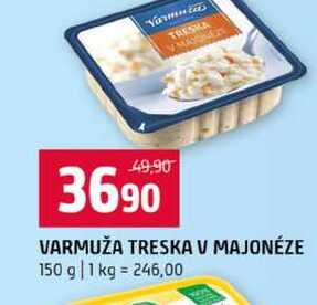 VARMUŽA TRESKA V MAJONÉZE 150 g 