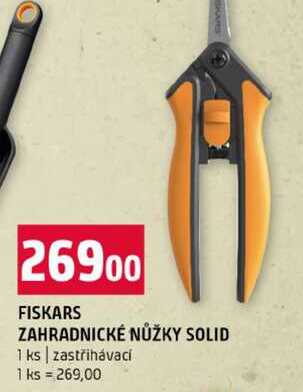 FISKARS ZAHRADNICKÉ NŮŽKY SOLID 1 ks zastřihávací 