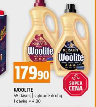 Woolite 45 dávek vybrané druhy 