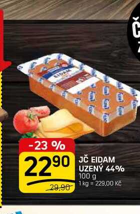 JČ EIDAM 2290 UZENÝ 44% 100 g