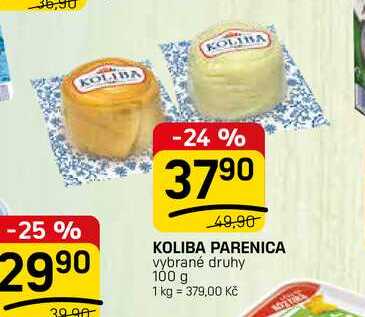 KOLIBA PARENICA vybrané druhy 100 g