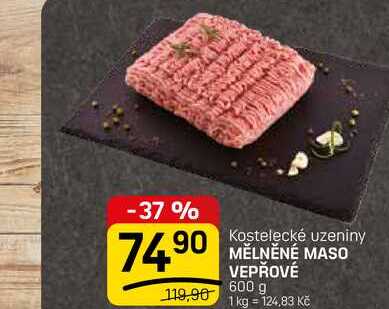 MĚLNĚNÉ MASO VEPŘOVÉ 600 g