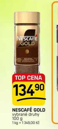 NESCAFÉ GOLD vybrané druhy 100 g 