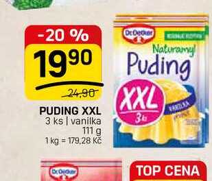 PUDING XXL 3 ks | vanilka 111 g