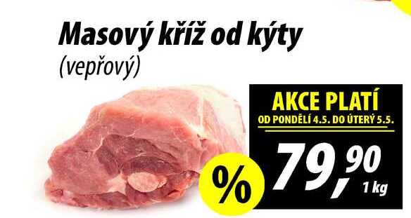 Masový kříž od kýty (vepřový), 1 kg 