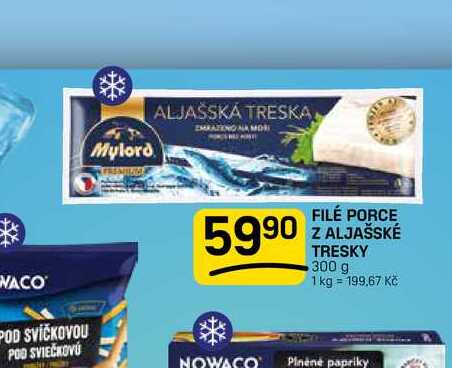 FILÉ PORCE Z ALJAŠSKÉ TRESKY 300 g