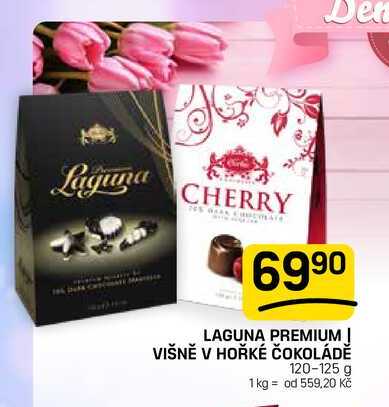 LAGUNA PREMIUM J VIŠNĚ V HOŘKÉ ČOKOLÁDĚ 120-125 g 