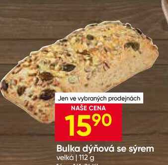 Bulka dýňová se sýrem velká 112 g 