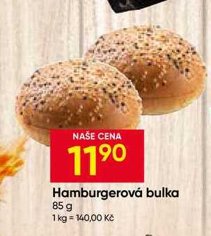 Hamburgerová bulka 85 g 