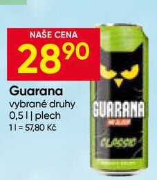Guarana vybrané druhy 0,5l plech 