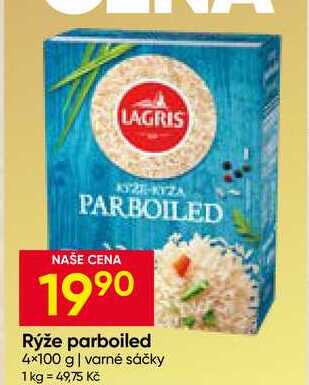 LAGRIS Rýže parboiled 4x100 g varné sáčky