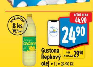  Gustona Řepkový  olej 1 l