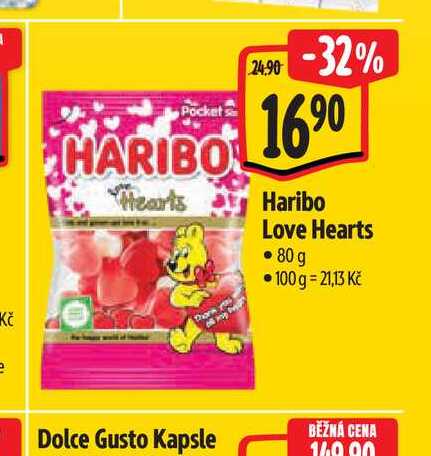  Haribo Love Hearts 80 g  