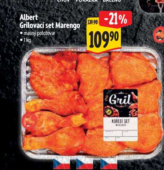Albert Grilovací set Marengo  1 kg
