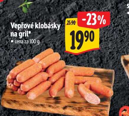 Vepřové klobásky na gril 100 g