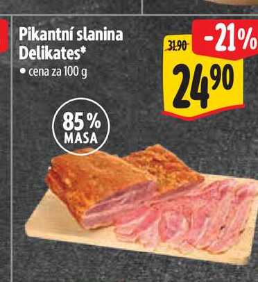 Pikantní slanina Delikates 100 g 