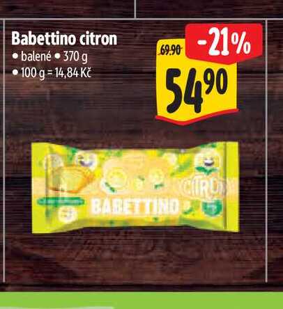 Babettino citron 370 g