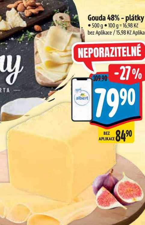  Gouda 48% - plátky 500 g 