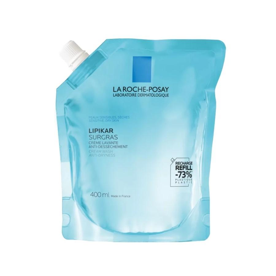 La Roche-posay Lipikar Surgras mycí gel náplň 400ml Lékárna LEMON