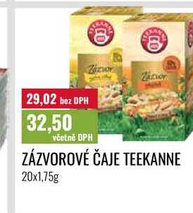 ZÁZVOROVÉ ČAJE TEEKANNE 20x1,75g 