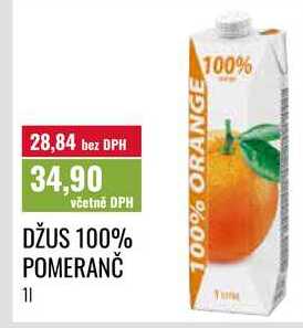DŽUS 100% POMERANČ 1l