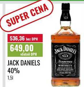 JACK DANIELS 40% 1,5l
