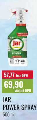 JAR POWER SPRAY 500 ml Ratio