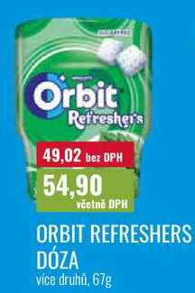 ORBIT REFRESHERS DÓZA 67g 