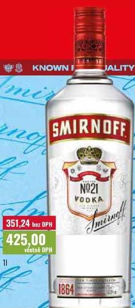 SMIRNOFF VODKA 1l