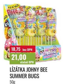 LÍZÁTKA JOHNY BEE SUMMER BUGS 50g 