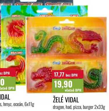 ŽELÉ VIDAL 2x33g 