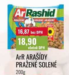 ArR ARAŠÍDY PRAŽENÉ SOLENÉ 200g 