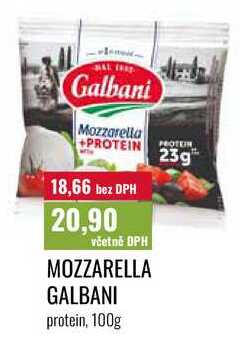 MOZZARELLA GALBANI protein, 100g 