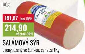 SALÁMOVÝ SÝR cena za 1kg 