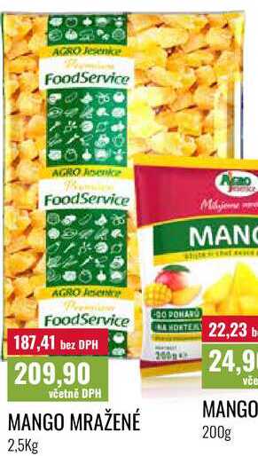 MANGO MRAŽENÉ 2,5Kg 