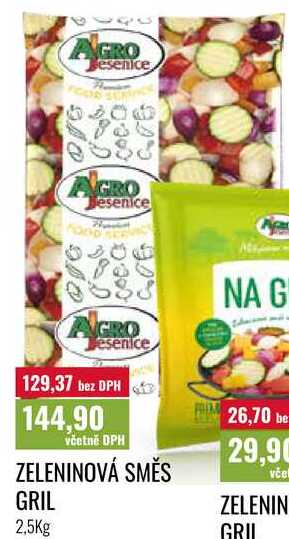 ZELENINOVÁ SMĚS GRIL 2,5Kg 