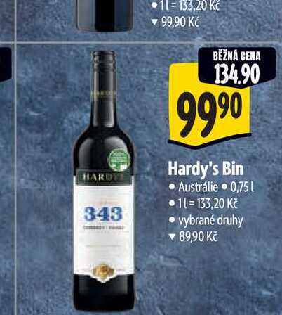   Hardy's Bin 0,75 l