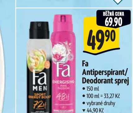 Fa  Antiperspirant/ Deodorant sprej 150 ml