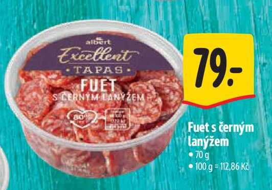   Fuet s černým lanýžem 70 g 