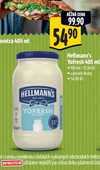   Hellmann's Yofresh 405 ml  