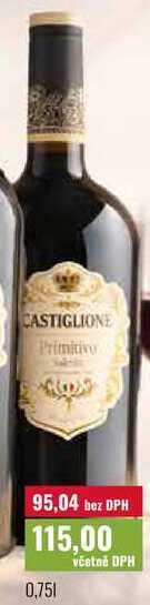 CASTIGLIONE Primitivo 0,75l