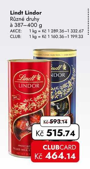 Lindt Lindor 387-400 g  