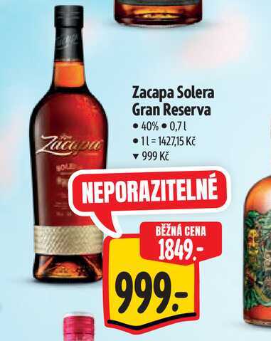  Zacapa Solera Gran Reserva  40% 0,7 l